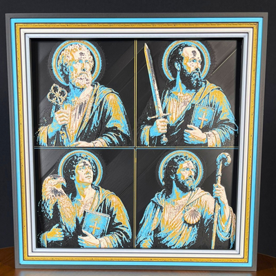 Warrior Saint Framed Layered 3D Art