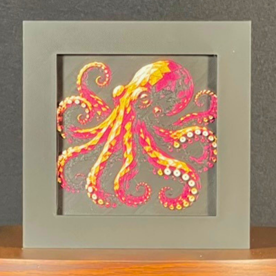 Octopus Geometric Layered Art