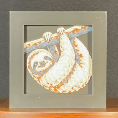 Sloth Geometric Layered Art