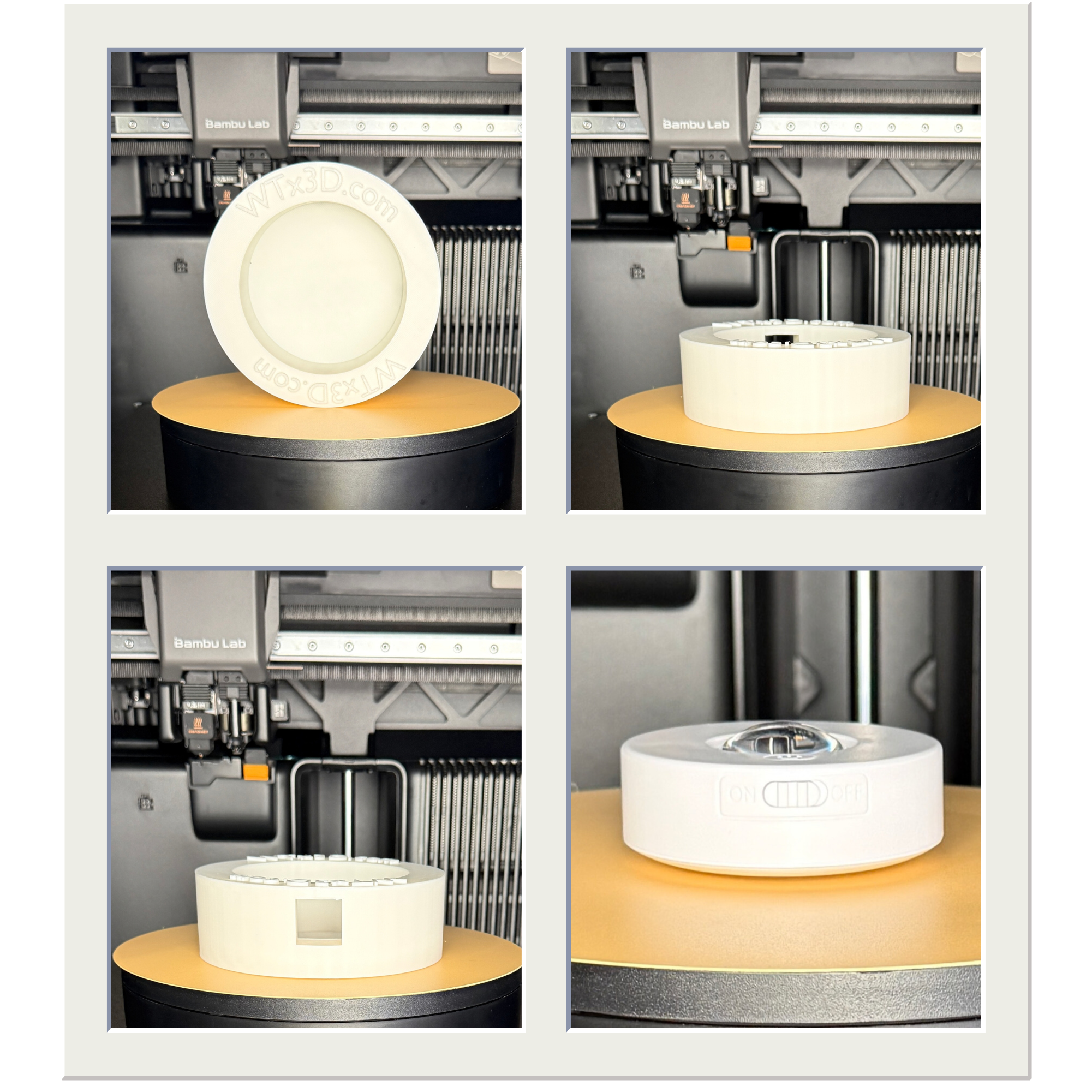 Turn on Your Love Light 3D printed lamp, additional product photo.