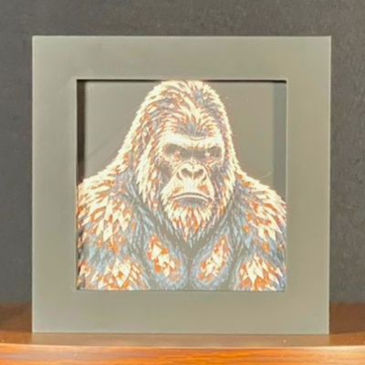 Gorilla Geometric Layered Art