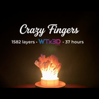 WTx3D-Crazy-Fingers-Studio-3D-Printed-Lamp-White-PLA-Lit