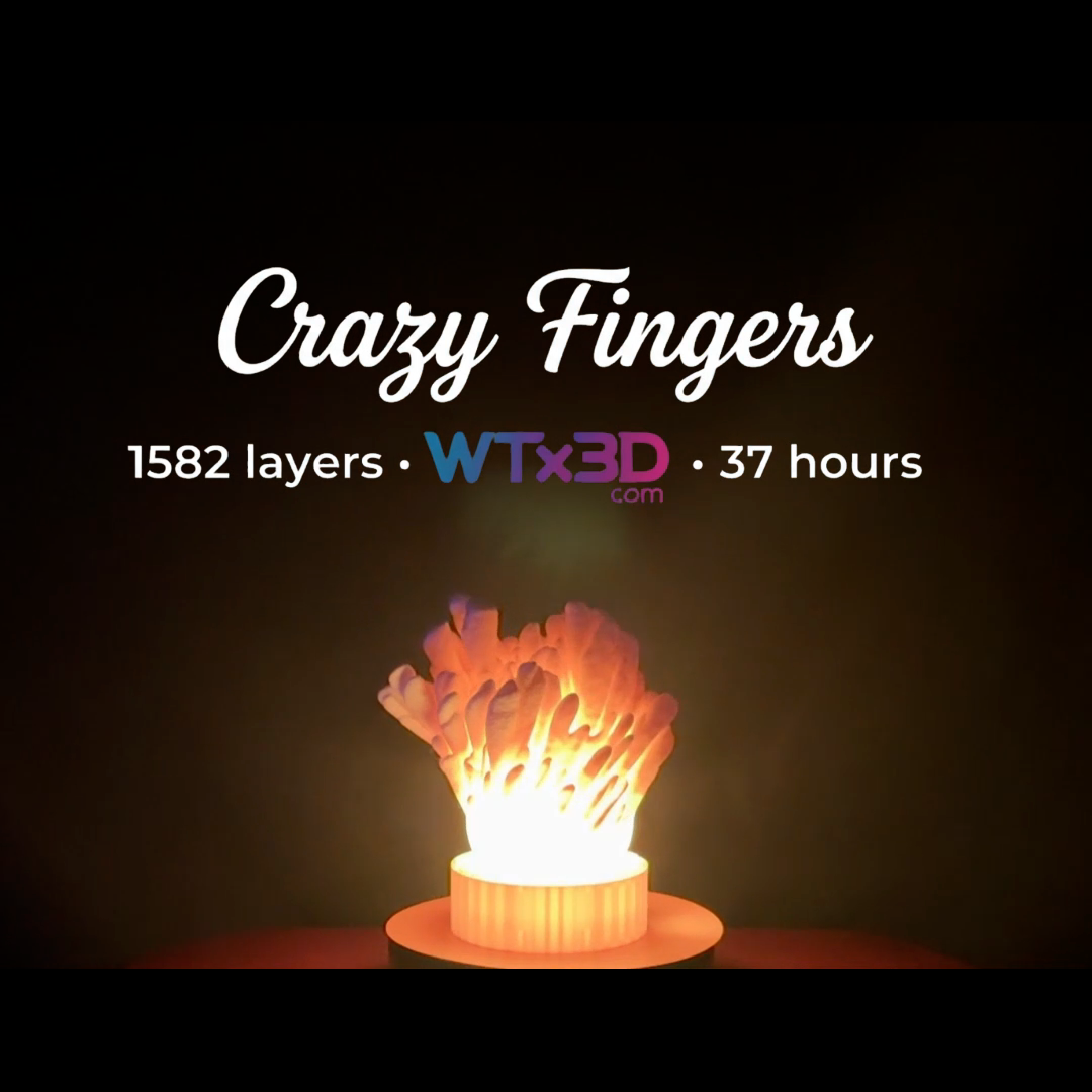WTx3D-Crazy-Fingers-Studio-3D-Printed-Lamp-White-PLA-Lit