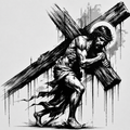 Framed 3D layered art piece featuring Christ the Redeemer overlooking Rio de Janeiro in dramatic grayscale. 