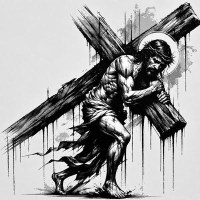 Framed 3D layered art piece featuring Christ the Redeemer overlooking Rio de Janeiro in dramatic grayscale. 