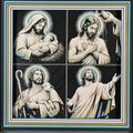 WTx3D FAITH Jesus faith four-pack framed layered art featuring four coordinated grayscale Christian designs in a signature frame