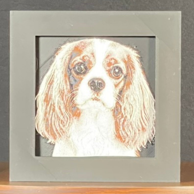 Cavalier King Charles Spaniel Framed Layered 3D Art