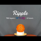 WTx3D-Ripple-Studio-3D-Printed-Lamp-orange-PLA-Unlit