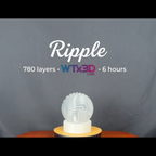 WTx3D-Ripple-Studio-3D-Printed-Lamp-clear-PLA-Unlit