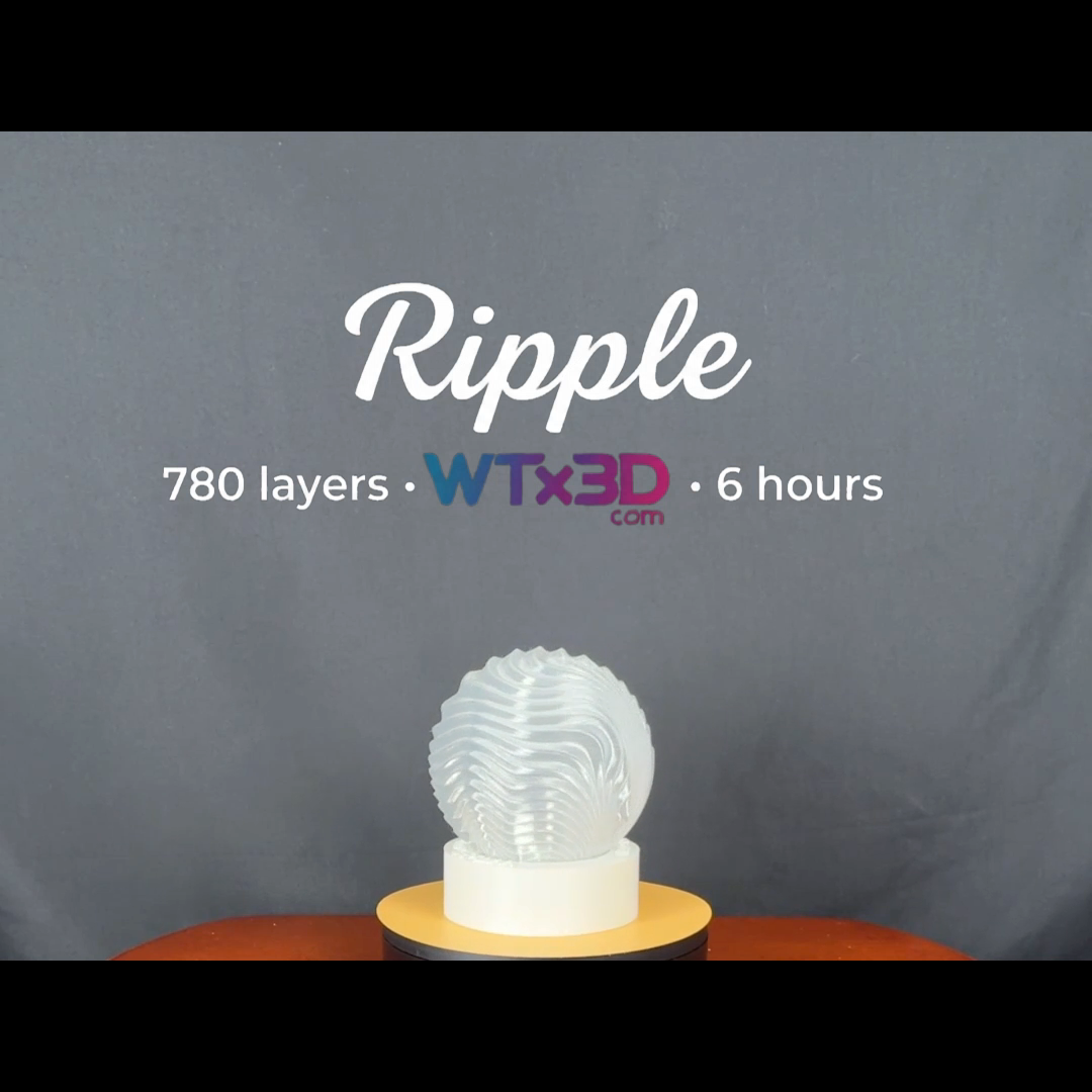 WTx3D-Ripple-Studio-3D-Printed-Lamp-clear-PLA-Unlit