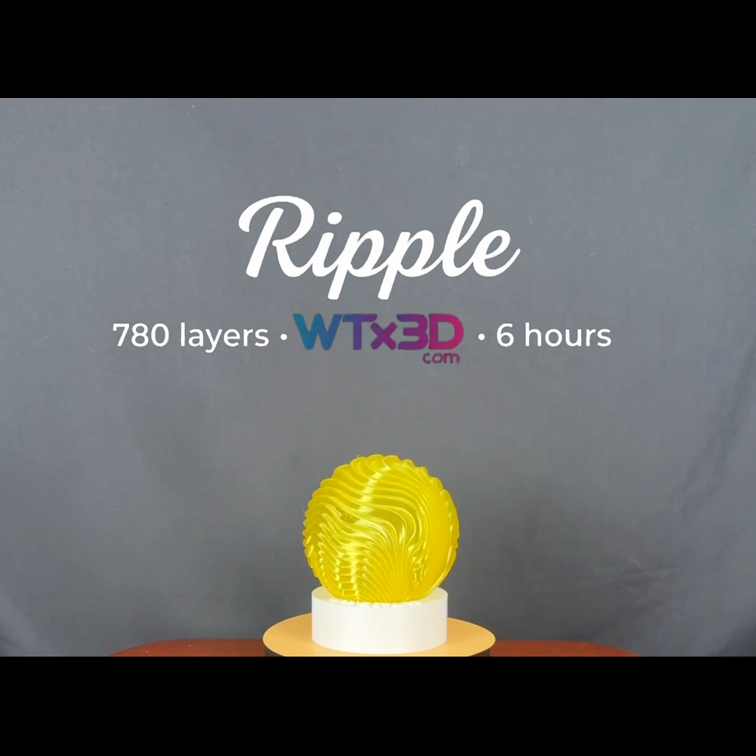 WTx3D-Ripple-Studio-3D-Printed-Lamp-yellow-PLA-Unlit