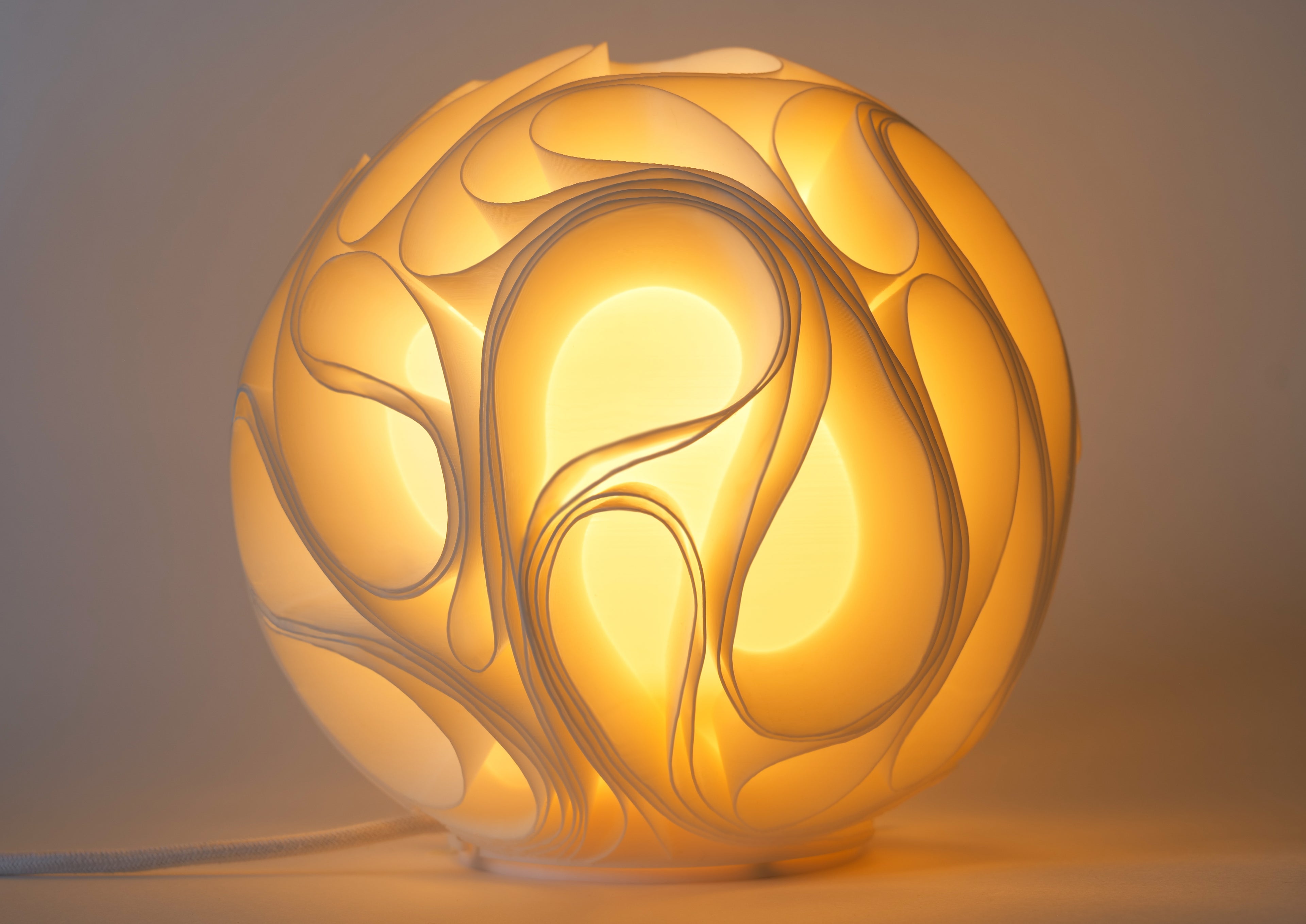 WTx3D-Touch-of-Gray-Large-3D-Printed-Lamp-White-PLA-Lit