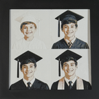 Custom Photo Art by WTx3D — a customer photograph rendered as framed 3D layered art